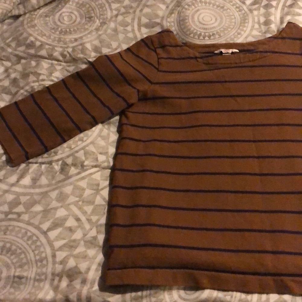 Thick Canvas Striped Shirt